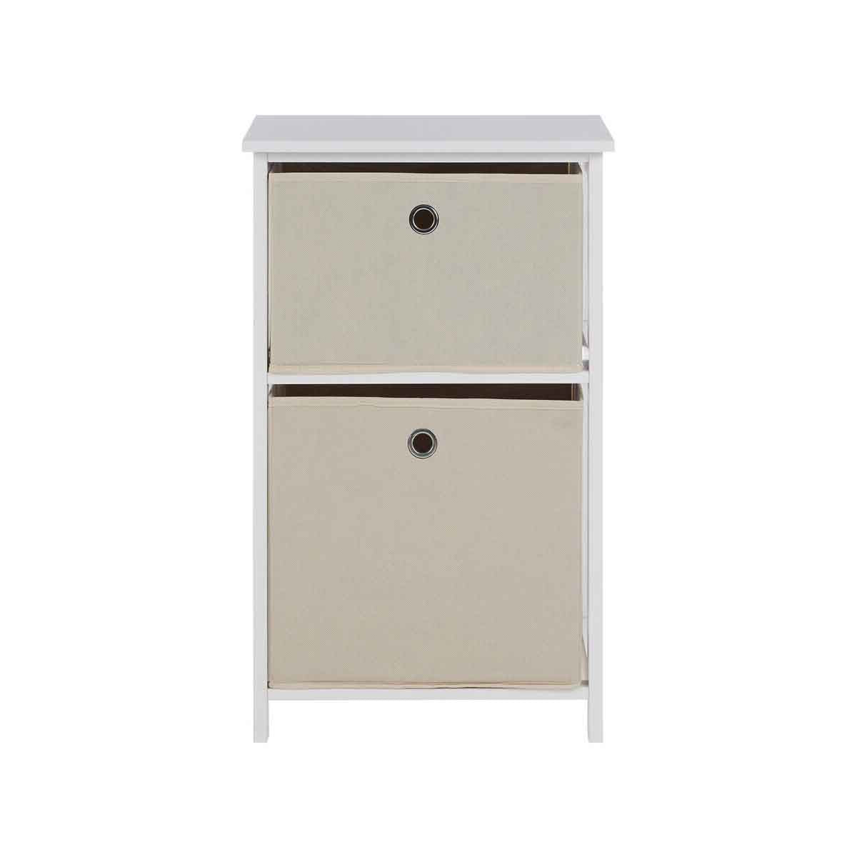 Lindo 2 Natural Fabric Drawers Cabinet