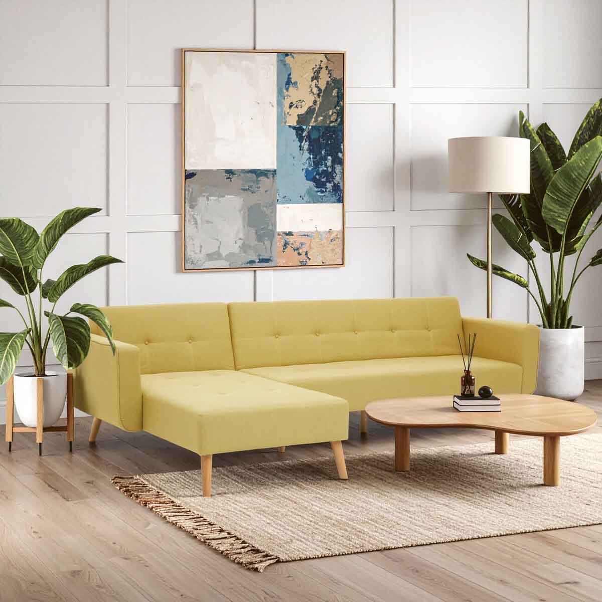 Hansa Hagen Olive Large Corner Sofa Bed