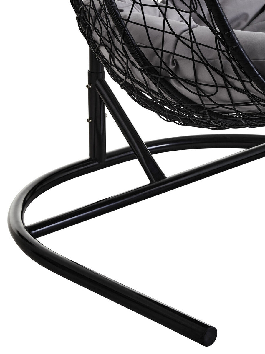 Goa Black Rattan Effect Double Hanging Chair