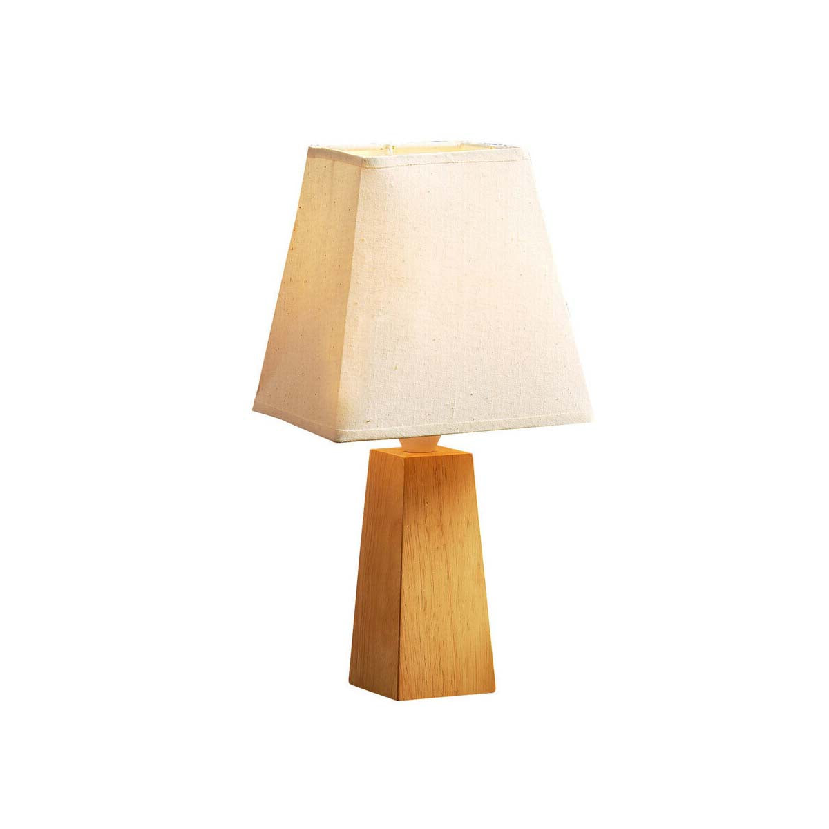 Elion Tropical Hevea Wood Cone Base Table Lamp