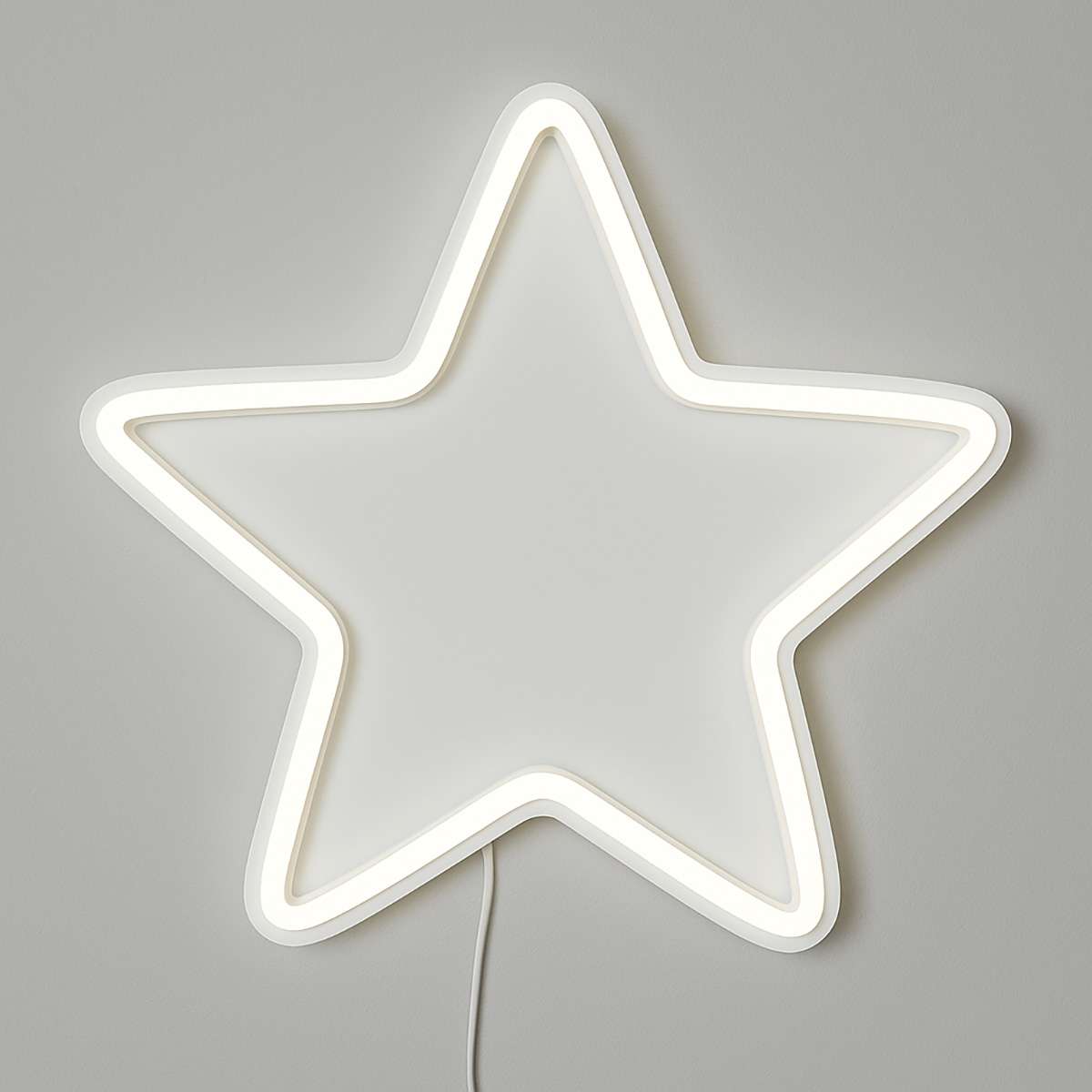 Neon Star White Light