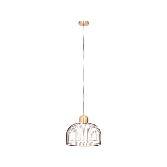 Lenno Black And Antique Brass Pendant Light