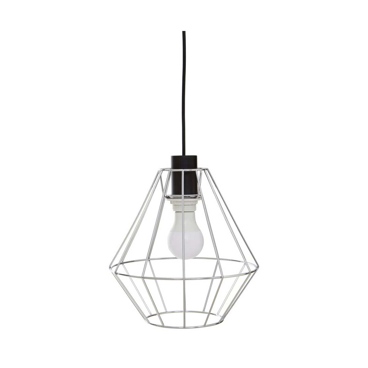 Wyra Chrome Cage Pendant Light
