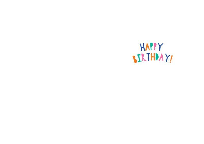 Happy Birthday Card - Age 1 (105 x 148 mm)