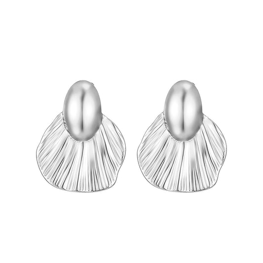 Knox Statement Sculpted Fan Earrings