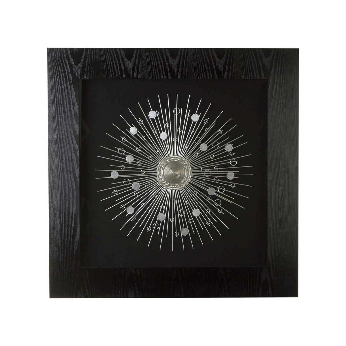Nason Framed Silver Abstract Wall Art