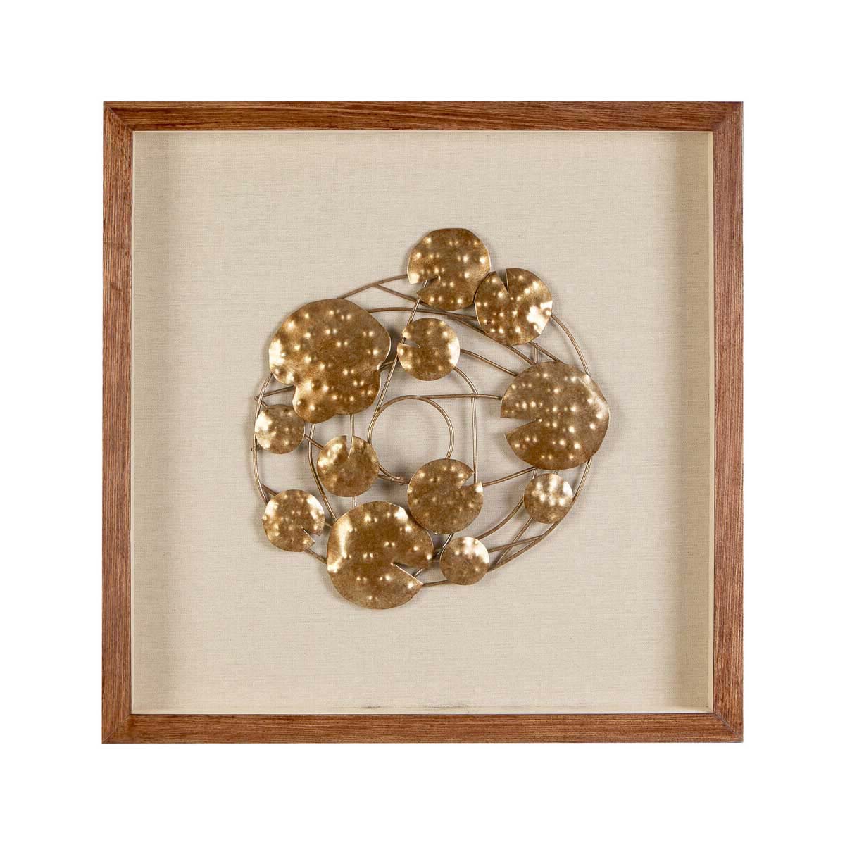 Nason Framed Bronze Abstract Wall Art