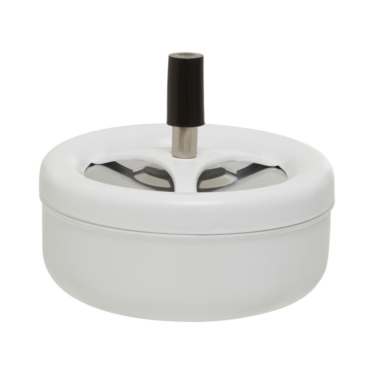 Matte White Large Spinning Ashtray