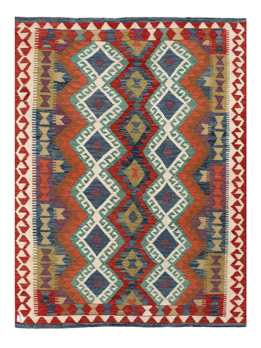 Maimana Afghanistan Kilim Rug - 206 x153 cm