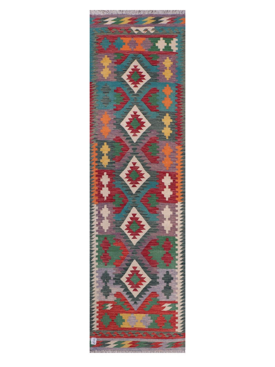 Maimana Afghanistan Kilim Runner - 300 x 84 cm