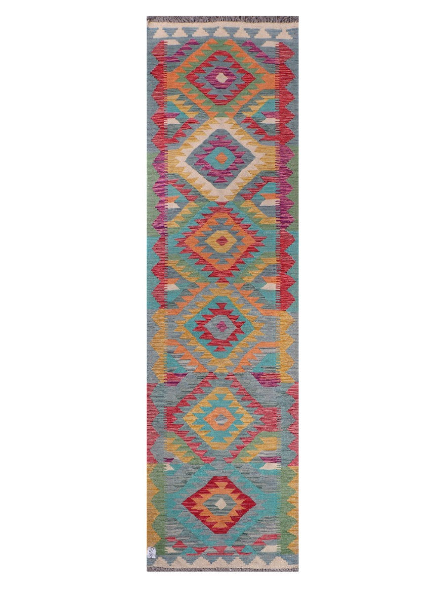 Maimana Afghanistan Kilim Runner - 292 x 79 cm