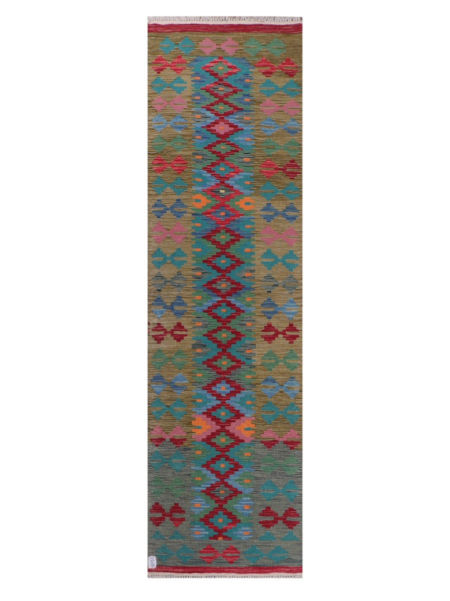 Maimana Afghanistan Kilim Runner - 300 x 83 cm