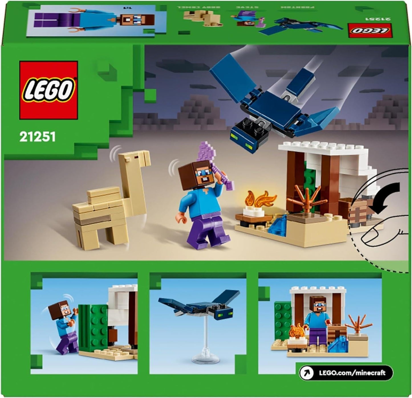 Lego Minecraft 21251 Steve's Desert Expedition Playset for Ages 6 & Up