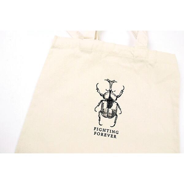 Mr Sci Glass Specimen Jar & Science Tote Bag Fighting Forever (Beetle)