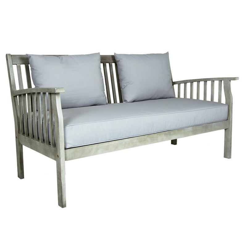 Eco Garden Furniture Set by Wensum - 4 Seats Grey Cushions