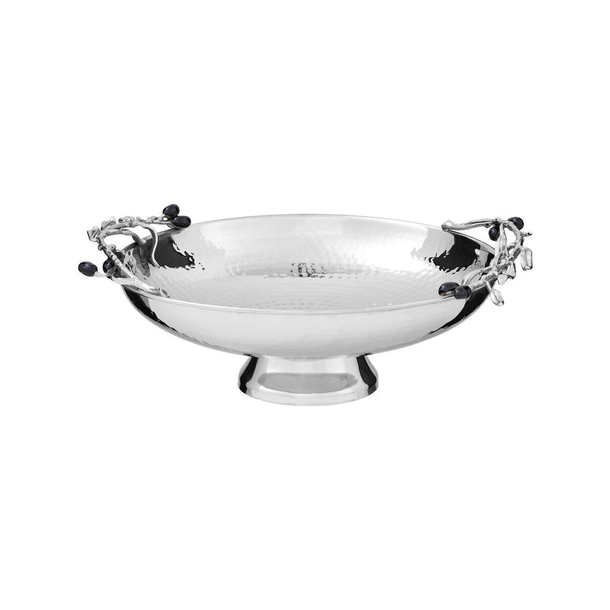Miressa Low Silver Grapes Fruit Bowl