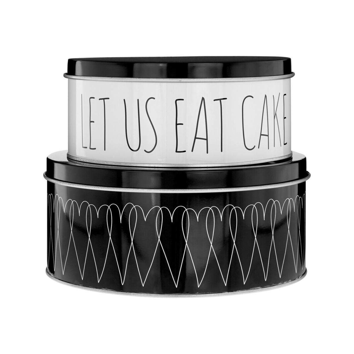 Paice Heartlines Cake Storage Tins Set of 2