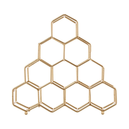 Vertex 10 Bottle Gold Plated Spice Rack