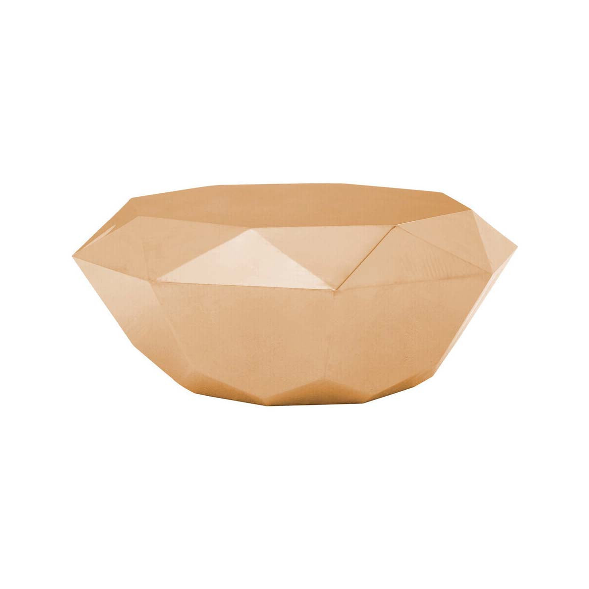 Allure Rose Gold Diamond Cut Coffee Table