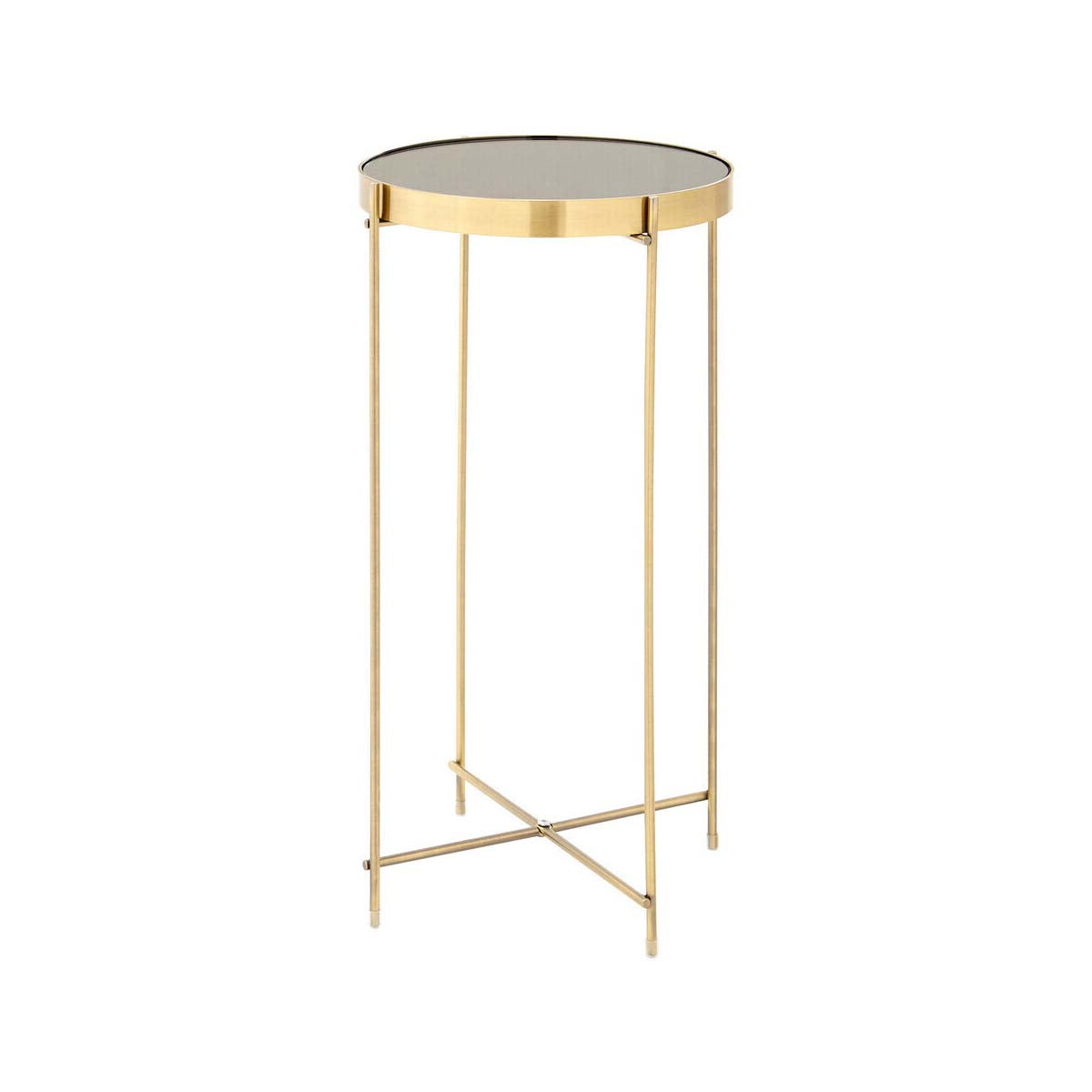 Allure Black Mirror Tall Side Table