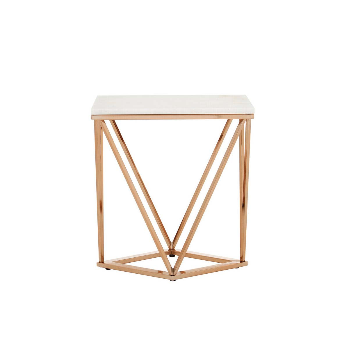 Allure Rectangular Champagne End Table