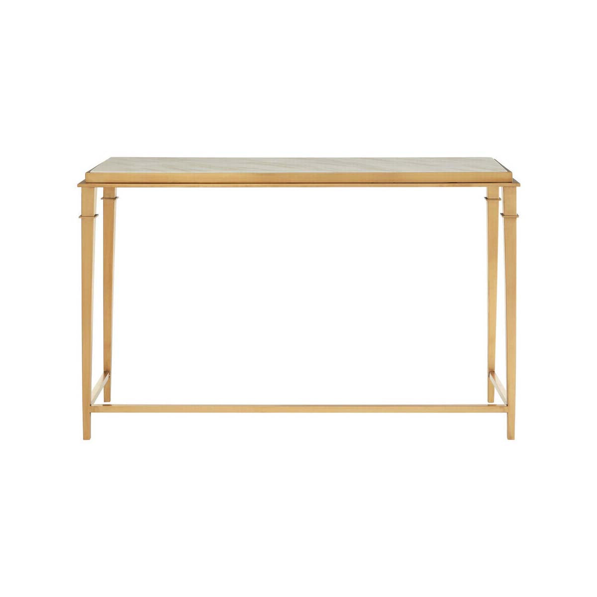 Alvaro Console Table with White Marble Top