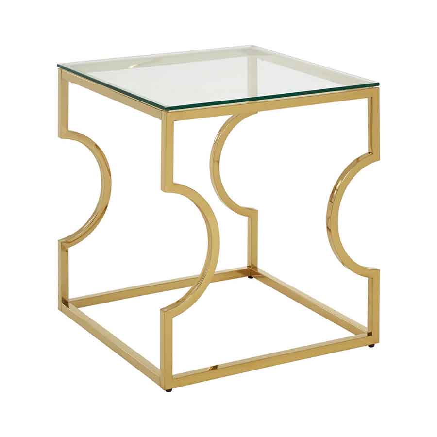 Allure Curved Frame End Table
