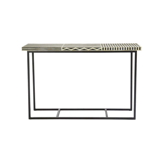 Boho Metal Base Console Table