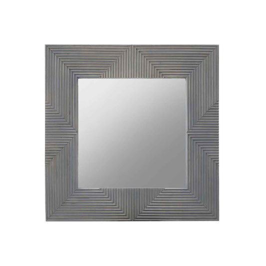 Suar Grey Wash Mango Wood Wall Mirror