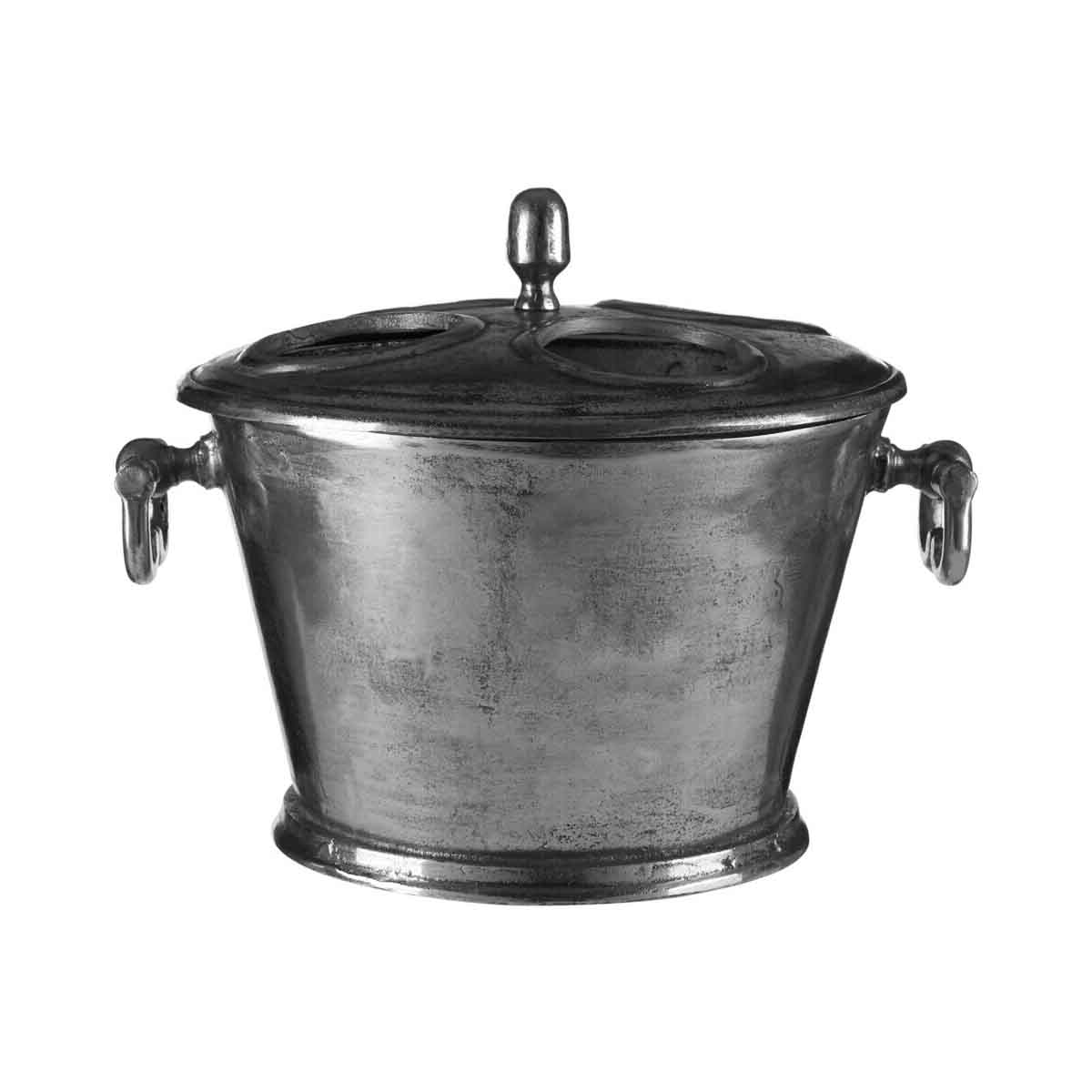 Rustic Antique Silver 4 Bottle Wine Cooler