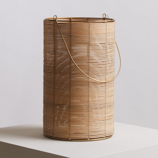 Malacca Large Hurricane Candle Holder