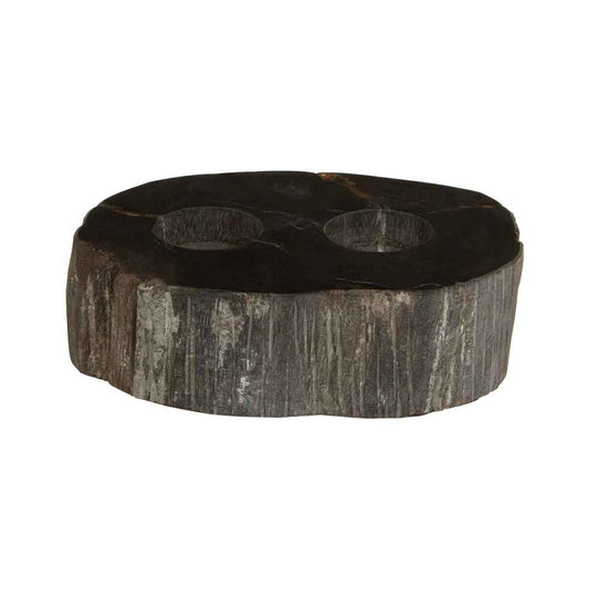 Relic Petrified Wood 2 Tealight Holder