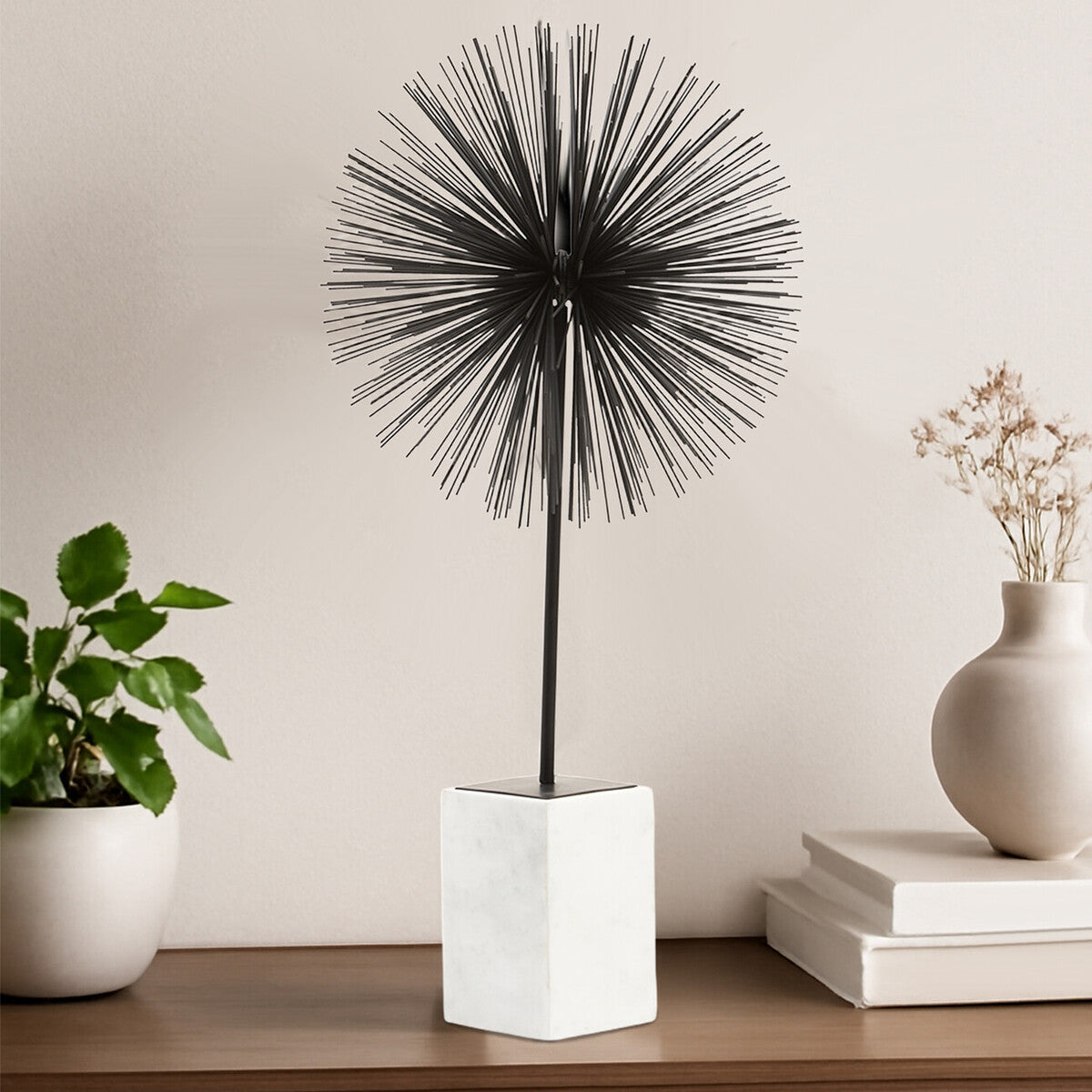 Mirano Black Finish Starburst Sculpture