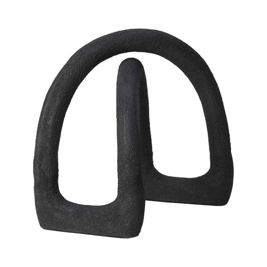 Deriva Textured Black Sculpture