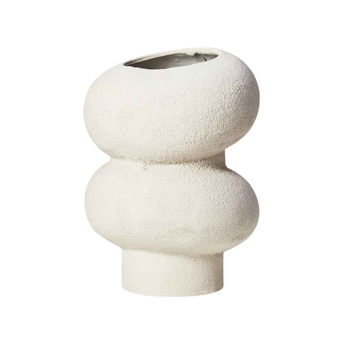 Dunas Small Textured White Bubble Vase
