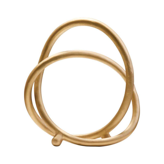 Prato Matt Gold Finish Twist Sculpture