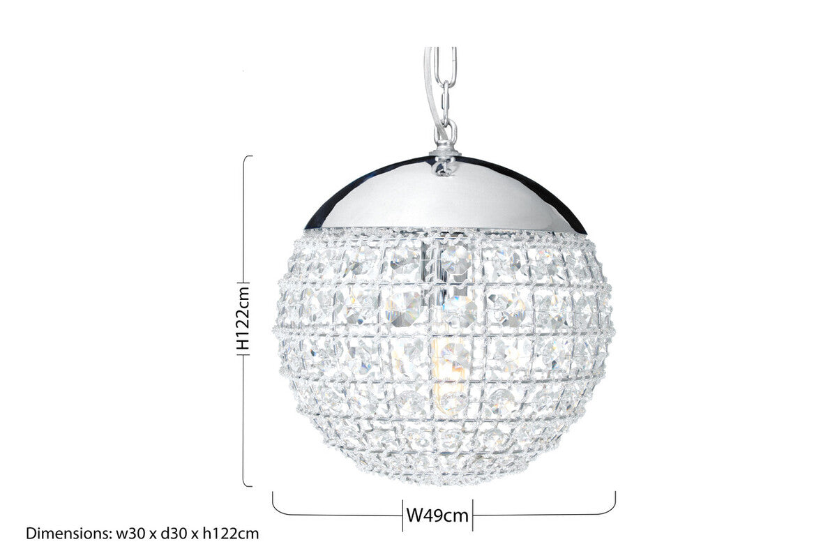 Kensington Townhouse Crystal Beads Pendant Light