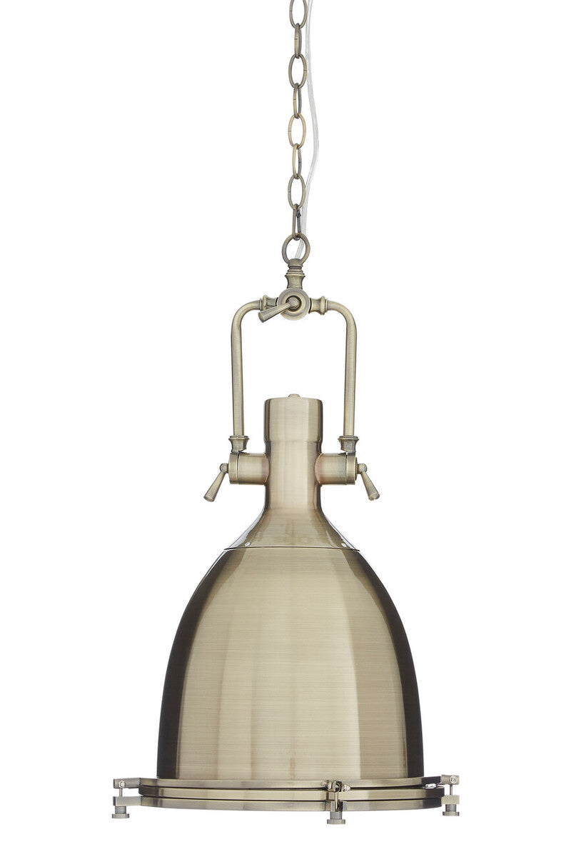 Lexington Large Antique Brass Pendant Light