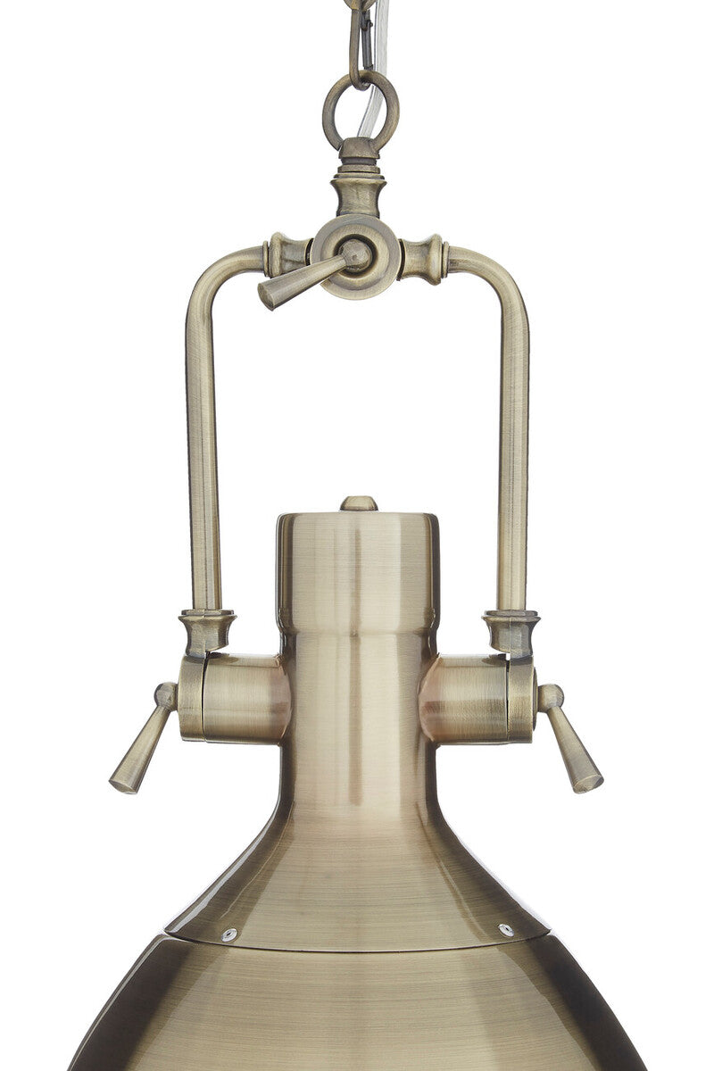 Lexington Large Antique Brass Pendant Light