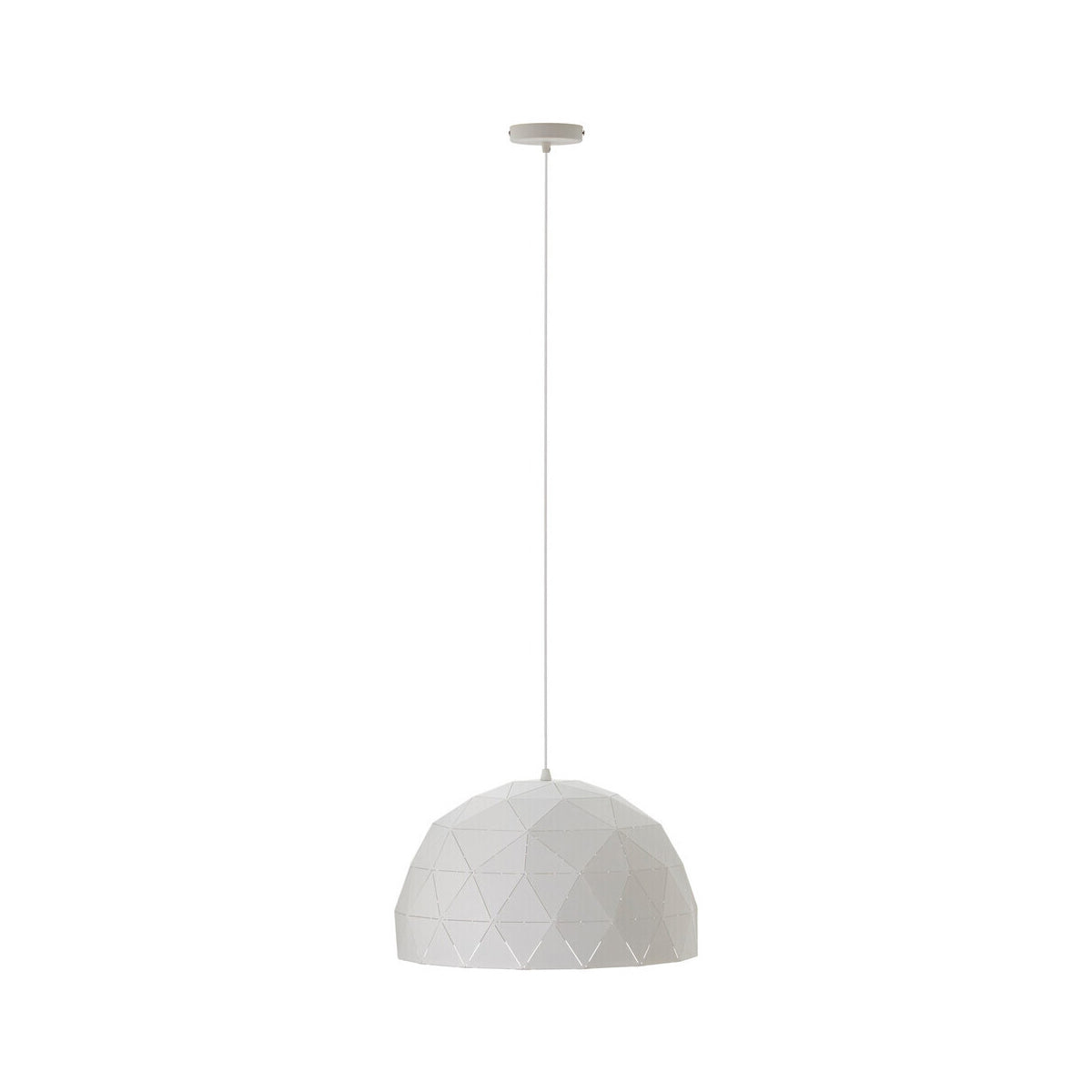 Mateo Medium White Dome Pendant Light