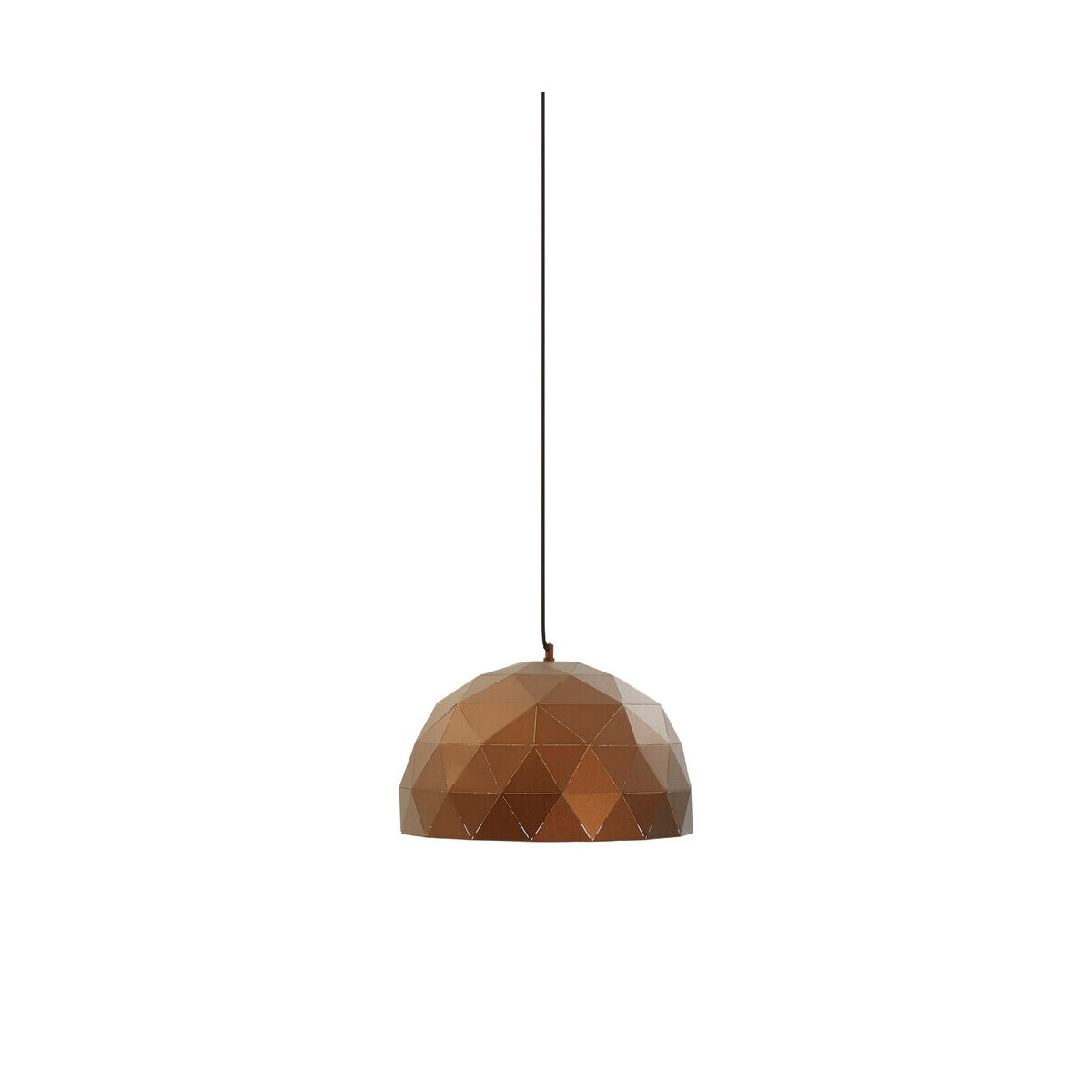 Mateo Medium Coffee Dome Pendant Light