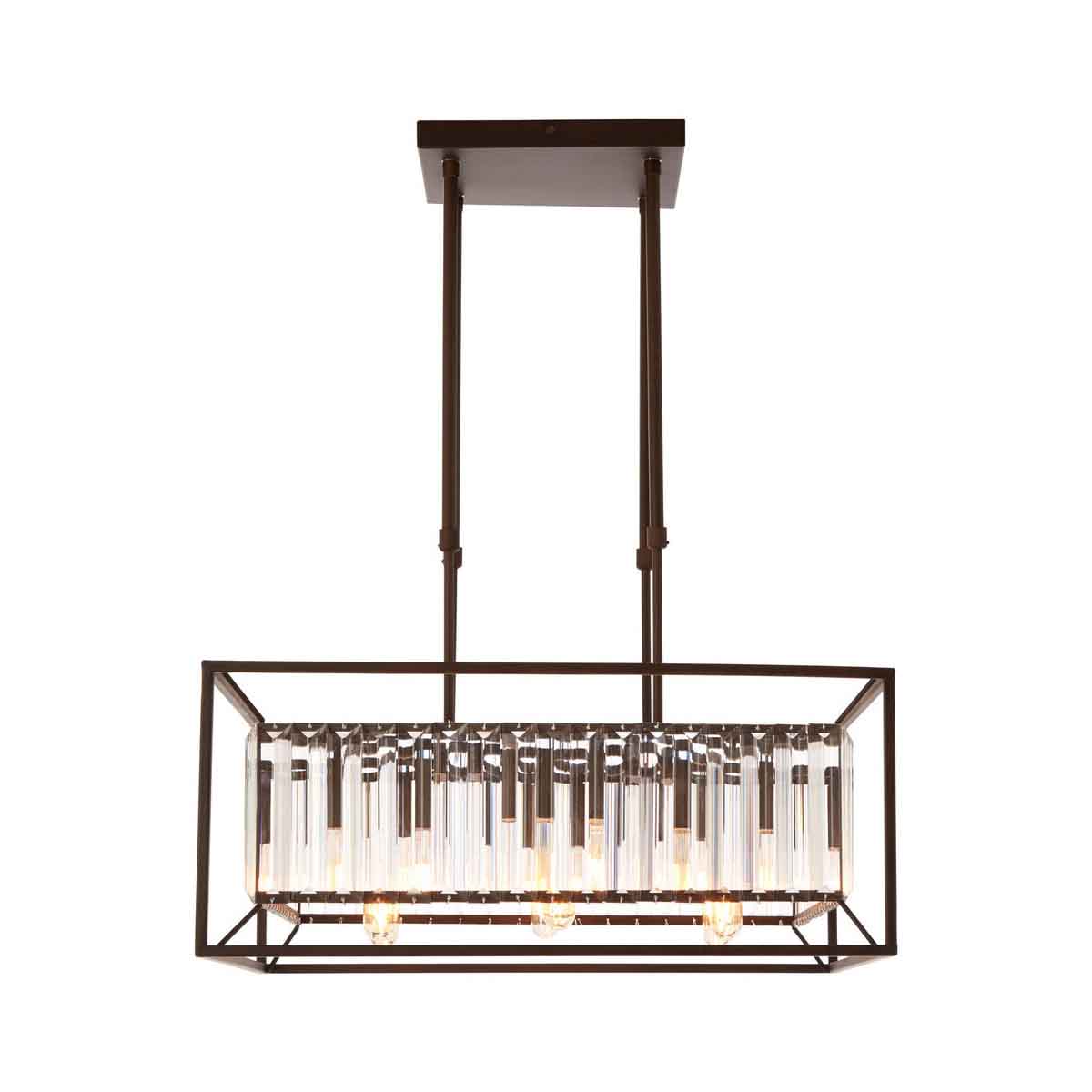 Akiko 6 Bulb Dark Bronze Ceiling Light