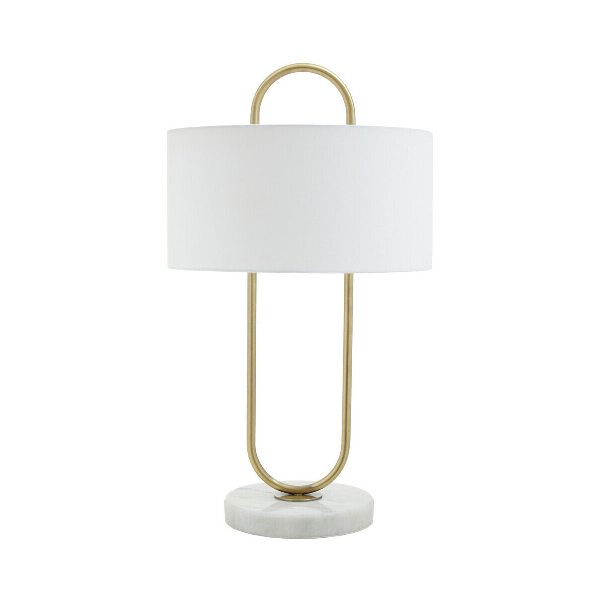Nolan White Fabric Shade Table Lamp