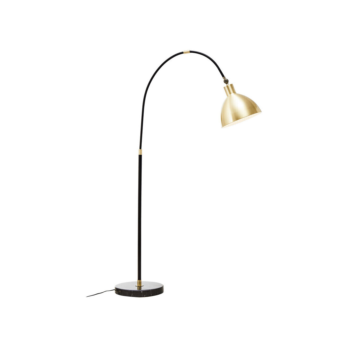 Newton Gold Finish Metal Shade Floor Lamp