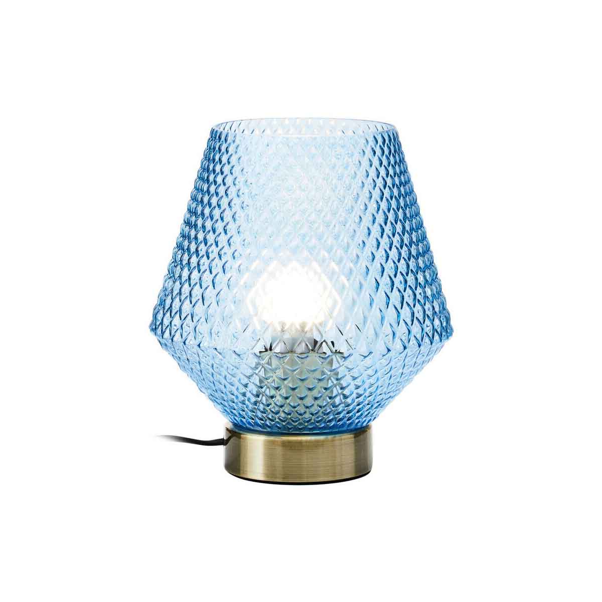 Noble Blue Glass Table Lamp