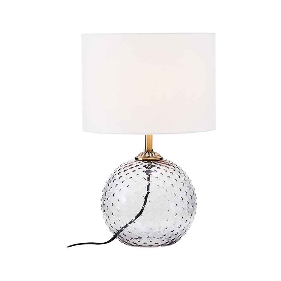 Noa Grey Glass Table Lamp