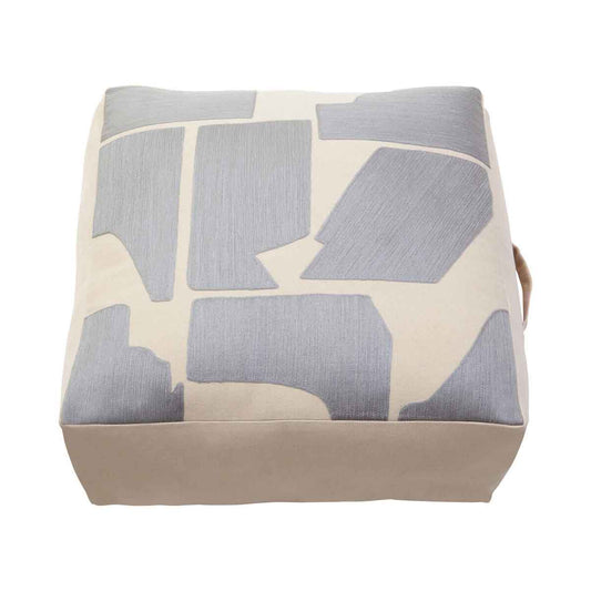 Bosie Ozella Natural And Grey Square Floor Cushion