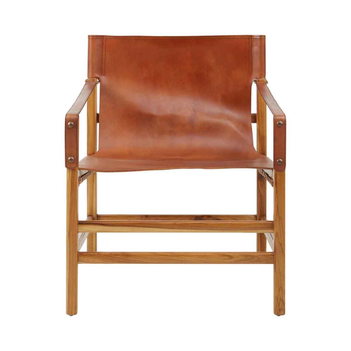 Kendari Brown Cow Leather Chair