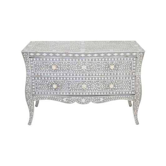 Fusion 2 Drawer Chest with Mother of Pearl Inlay