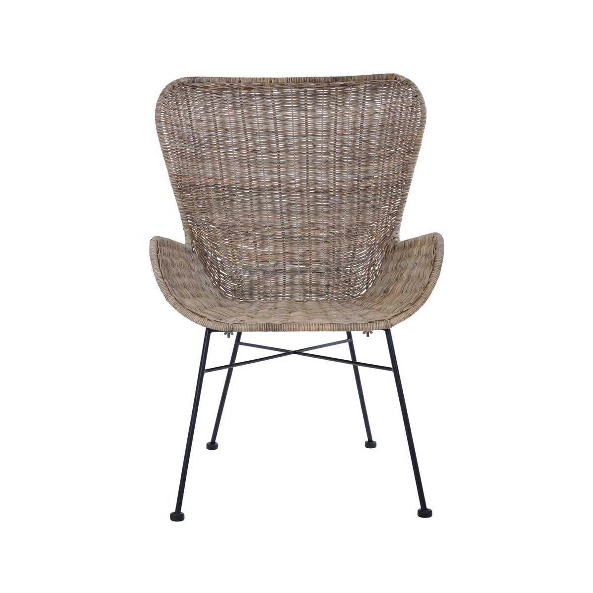 Manado Curved Design Natural Rattan Chair